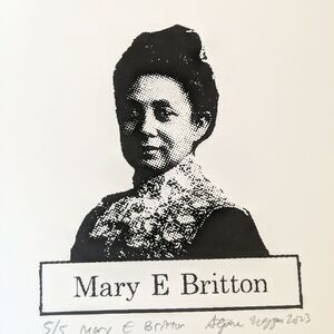 Mary E Britton Kentucky African American Female Screenprint Black History Month
